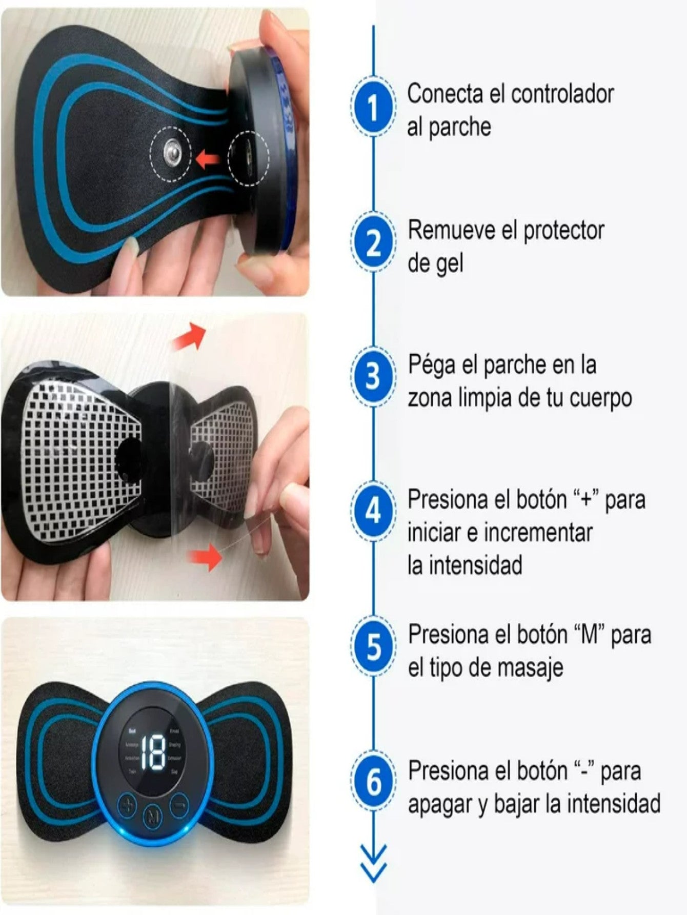 MINI Masajeador Eléctrico |🔥PROMO🔥OLVIDATE DE ESOS DOLORES !!!