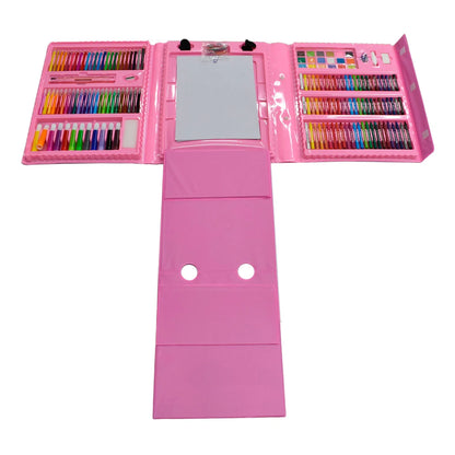 kit dibujo 208 pzas Juego de Colorear para niñas y niños, Rosa y azul  ¡¡¡ PAGA AL RECIBIR!!!