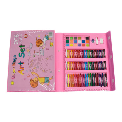 kit dibujo 208 pzas Juego de Colorear para niñas y niños, Rosa y azul  ¡¡¡ PAGA AL RECIBIR!!!