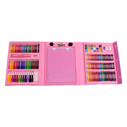 kit dibujo 208 pzas Juego de Colorear para niñas y niños, Rosa y azul  ¡¡¡ PAGA AL RECIBIR!!!