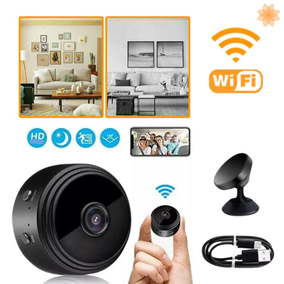 Promo Mini Cámara Espia 1080p WIFI Vision  nocturna, 150°