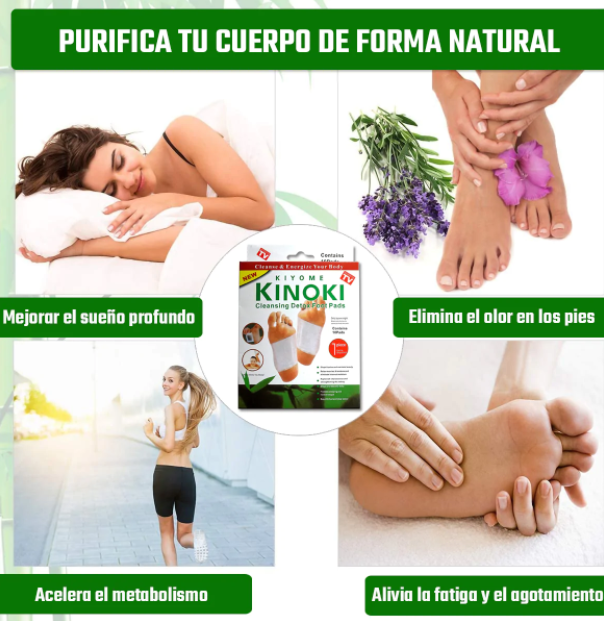 Consiente a tus pies mientras duermes !!! con 10 parches KINOKI desintoxicantes ¡¡¡PAGA AL RECIBIR!!!