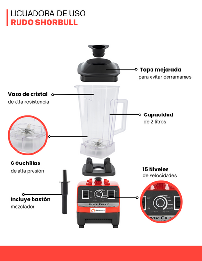 Licuadora Profesional SILVER CREST , SUPER POTENTE !!!  ¡¡¡PAGA AL RECIBIR!!!