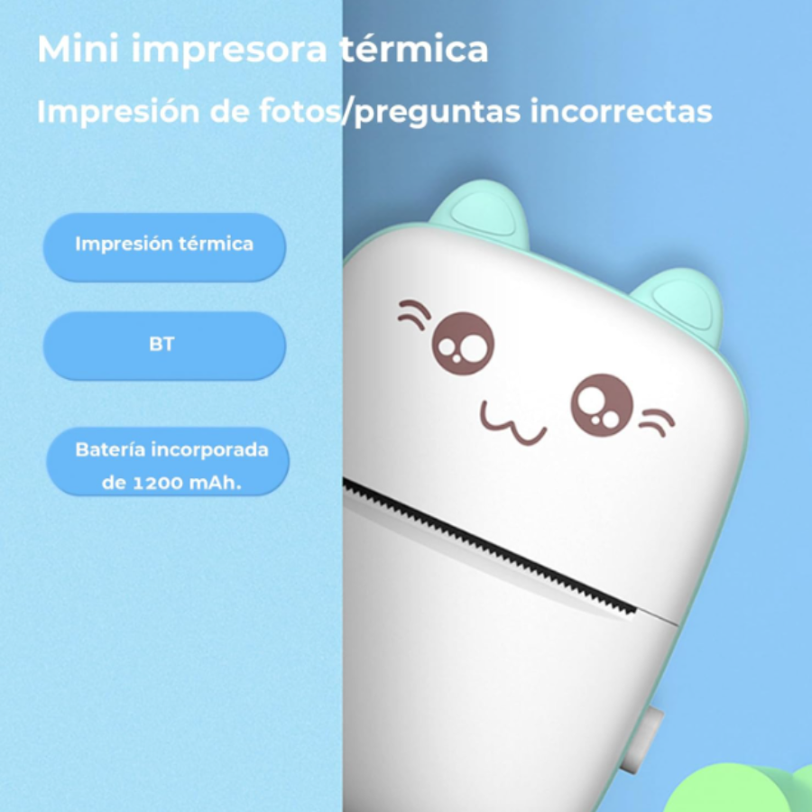 Mini Impresora Térmica Portátil Bluetooth, PAGA AL RECIBIR !!!