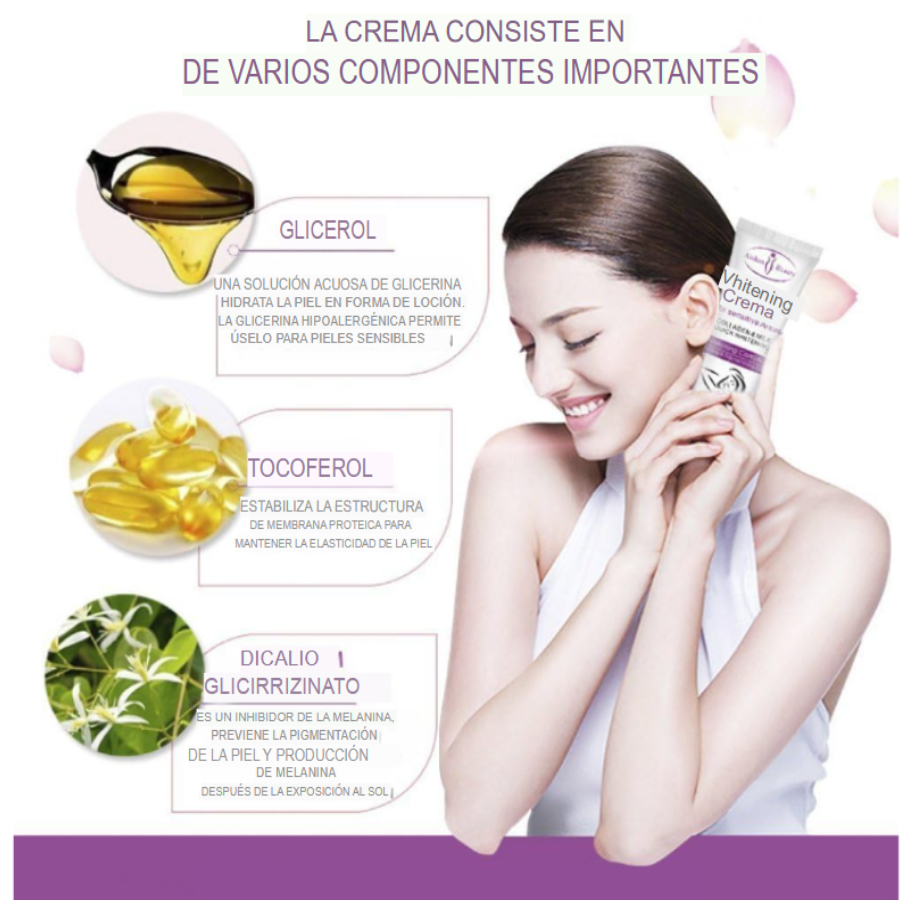 Crema Aclaradora Para Piel En Cara, axilas, entrepierna... luce hermosa !!! ¡¡¡PAGA AL RECIBIR!!!