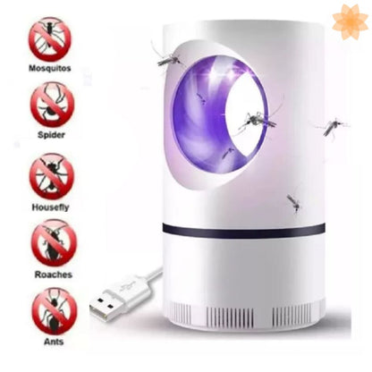Trampa Lámpara Led Luz UV Mata Mosquitos DORMIRAN TRANQUILOS